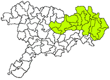 Tirupati revenue division when it was part of Chittoor district until April 2022 Tirupathi revenue division in Chittoor district.png