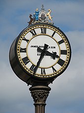 Close-up of the Tollcross clock Tollcross Clock Edinburgh.jpg