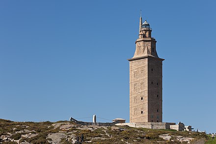 The Tower of Hercules, a Roman lighthouse in Spain