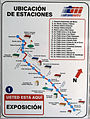 Transmetro Exposición route map