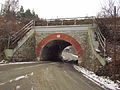 Čeština: Tunel pod železniční tratí 240 v Číchově, okr. Třebíč. English: Tunnel below railway line 240 in Číchov, Třebíč District