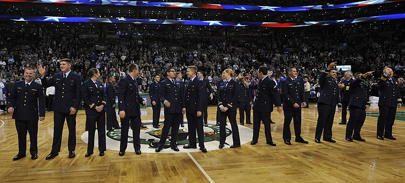 File:U.S. Coast Guard Cutter Tahoma crew honored at Boston Celtics game 170130-G-OS599-1053.jpg