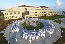 The annual dress whites inspection for hospital personnel, 2015 U.S. Naval Hospital Guam.JPG