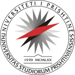 Priştine Üniversitesi logosu.svg