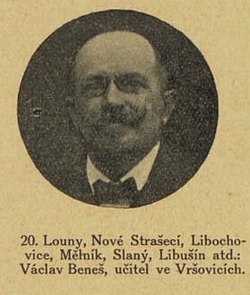 Václav Beneš jako kandidát do Říšské rady za sociální demokracii 1911, Rudé květy