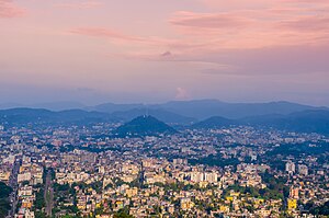 View of Guwahati city from atop Nilachal hill.jpg