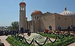 Islam Karimov's grave in Shah-i-Zinda, Samarkand