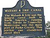 Wabash dan Erie Canal historical marker di Montezuma.jpg