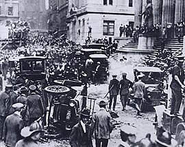 September 16, 1920: Terrorist Bomb Kills 38 on New York City's Wall Street Wallstreetbmb.jpg