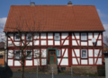 English: Half-timbered building in Wartenberg, Landenhausen, Roteck 4, Hesse, Germany.