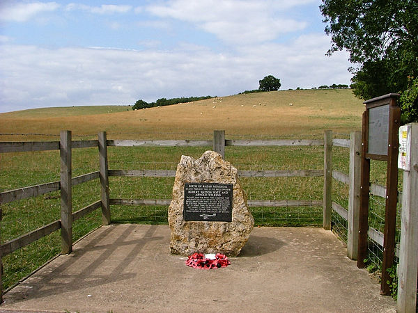 Memorial at the Daventry site of the first successful RADAR experiments. 52°11′46″N 1°03′00″W / 52.195982°N 1.050121°W / 52.195982; -1.050121