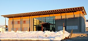 Wernberg municipal office in winter