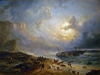 Naufrage au large d'une côte rocheuse (vers 1837) Rijksmuseum Amsterdam