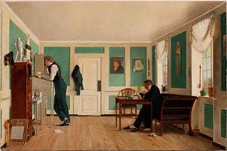 Room in Amaliegade with the Artist's Brothers, c. 1826