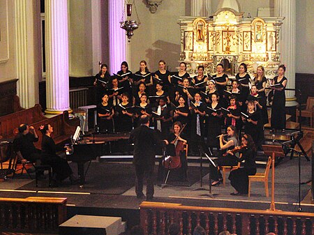 Women's choir in concert