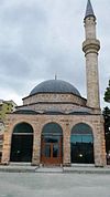 Mirahori Mosque in Korce Xhamia e Iljaz Bej Mirahorit, Korce.jpg