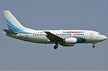 Boeing 737-500 nella livrea Jamal Airlines.