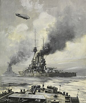 The World War I, battleship Bayern