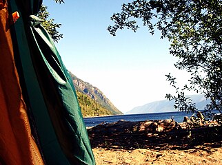 Morning. View from the tent. August 2009