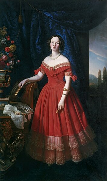 File:1841 painting of Mathilde, Princess of Schwarzburg-Sondershausen.jpg