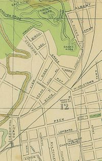 Map of the missing streets from the construction of I-95 in the 1950s; also note the Cedar Hill Depot for the trolleys now housing the CT Transit 1890map.jpg