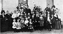 1907 Chouteau Springs School, Cooper County, Missouri, USA {Cooper County Historical Society, Pilot Grove, Missouri} 1907 Chouteau Springs School.jpg