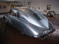 Czech-made 1947 Tatra T-87 Saloon, showing the characteristic rear shark's fin and windowless rear engine cowling at the Lane Motor Museum in Nashville, Tennessee (USA) automobile, car, lane motor museum, museum, nashville, tennessee, usa, tatra. czech, unique, streamlined