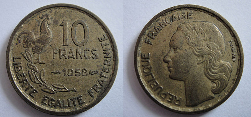 File:1958 10FrenchFrancs.jpg