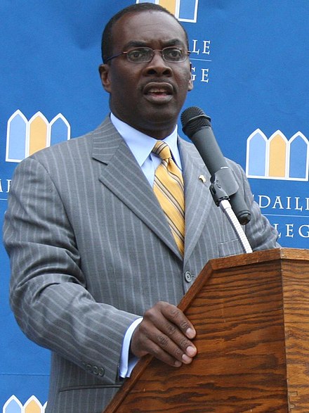 Brown spoke in September 2008 at Medaille College.