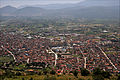 Vista aérea da cidade de Tetovo