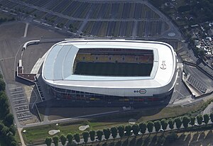 Luftbild der Arena