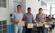 Наградени студенти од страна на министерството за образование и наука, учесници во проектот „Македонија на Википедија“.