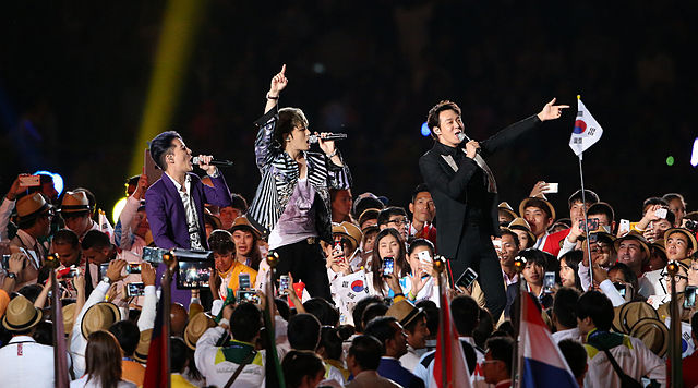 JYJ in 2014 Asian Games opening ceremony