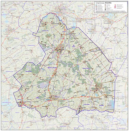 Map of Drenthe