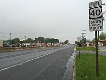 2016-05-11 19 17 49 View east along U.S. Route 40 (Pulaski Highway) near Chesaco Avenue in Rosedale, Baltimore County, Maryland.jpg