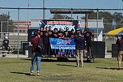 West Texas A&M Buffaloes men's cross country team, champions in the men's 8K race