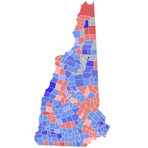 File:2020 United States Senate election in New Hampshire results map by municipality.svg