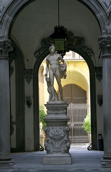 File:2793 - Firenze - Palazzo Medici Riccardi - Baccio Bandinelli, Orfeo e Cerbero (1519) - Foto Giovanni Dall'Orto, 27-Oct-2007.jpg
