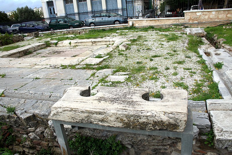 File:3844 - Athens - Latrines in the Roman agora - Photo by Giovanni Dall'Orto, Nov 9 2009.jpg