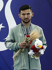 5. Islamic Solidarity Games 2021 Konya Men Gymnastics Individual all-around Medal Ceremony 20220810 (cropped).jpg