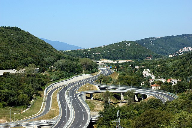 Draga interchange near Rijeka