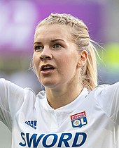 With six hat-tricks, Ada Hegerberg holds the record for scoring most number of hat-tricks in the history of UEFA Women's Champions League. She is also the only player to score a hat-trick in the final of the tournament. AHegerberg.jpg