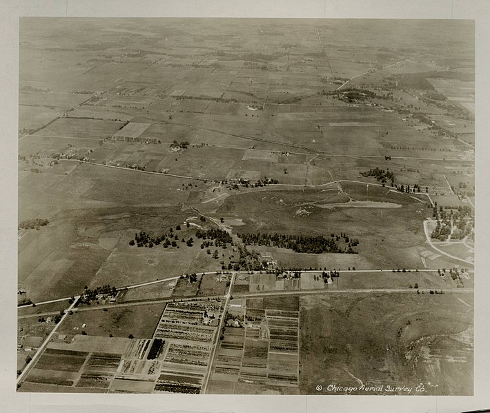 File:Aerial View of Suburban Chicago, Libertyville North, 1925 (NBY 5336).jpg