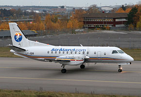 Saab 340 компании Air-Åland в аэропорту Стокгольма Арланда