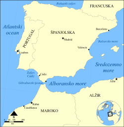 sargaško more karta Alboransko more   Wikipedia sargaško more karta
