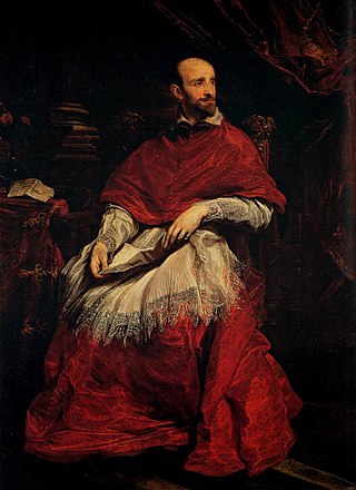 <i>Portrait of Cardinal Guido Bentivoglio</i> Painting by Anthony van Dyck