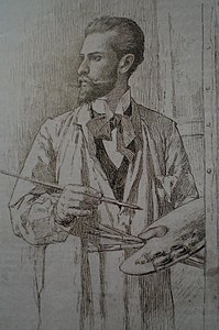 Arturo Michelena: Autorretrato, (1890).