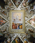 Вознесение Христа. Роспись свода Капеллы Ольджиати церкви Санта-Прасседе в Риме. 1593—1595