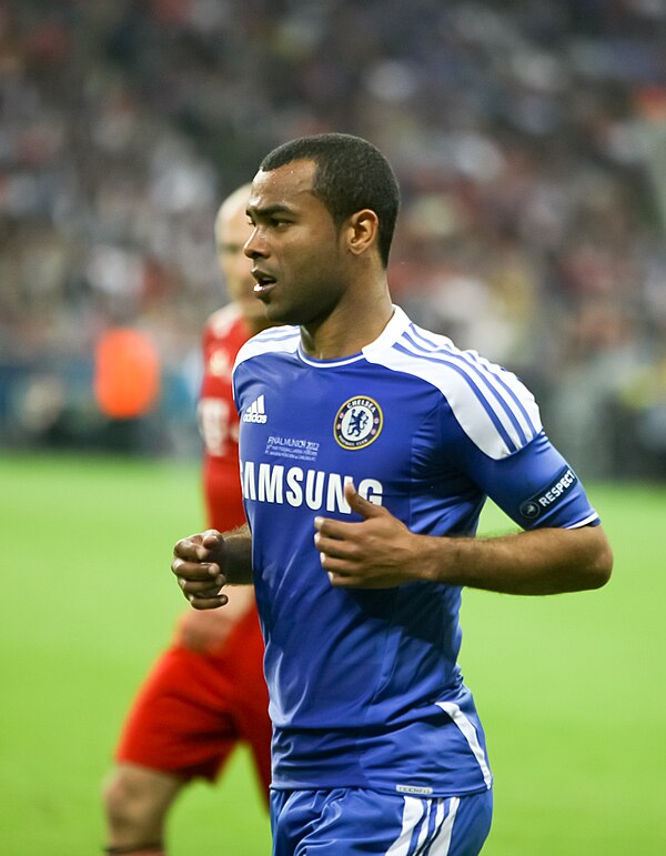 Cole playing for Chelsea during the 2012 UEFA Champions League final