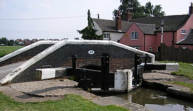 Lock 13 beside Bridge 49 of the Trent and Mersey Canal